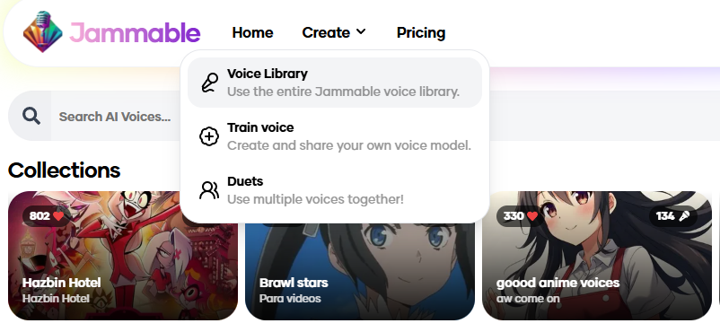 Interface of the best text to speech for songs tool