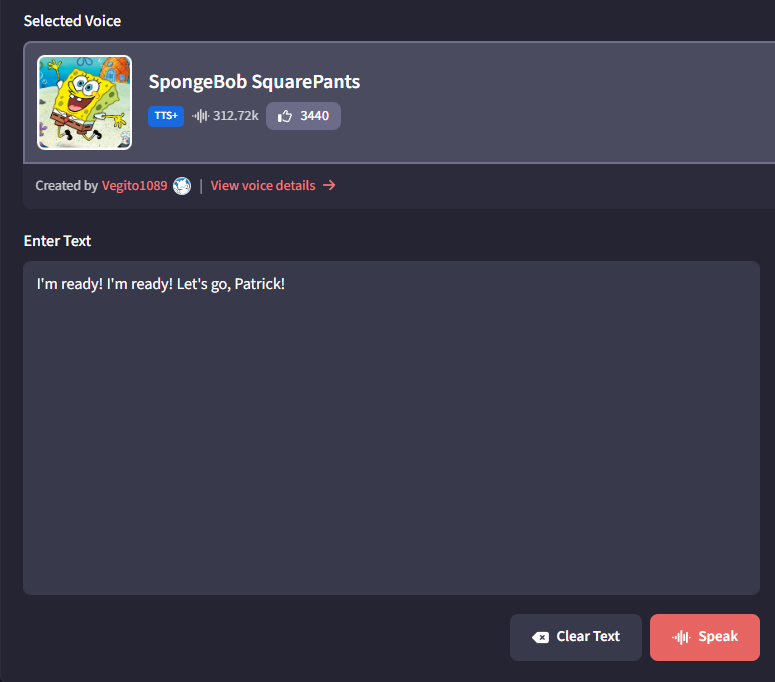 SpongeBob Text to Speech